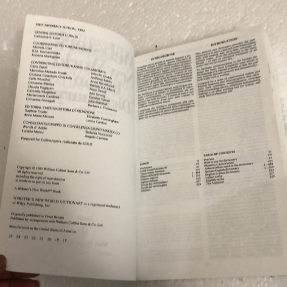 Italian Dictionary -Webster’s New world - Picture 13 of 14